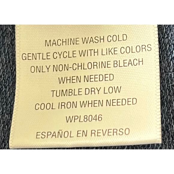 KAREN SCOTT SPORT LONG SLV ROUND NECK TOP, WOMENS, L, BLUE - NAVY/WHITE STRIPES - Picture 10 of 11